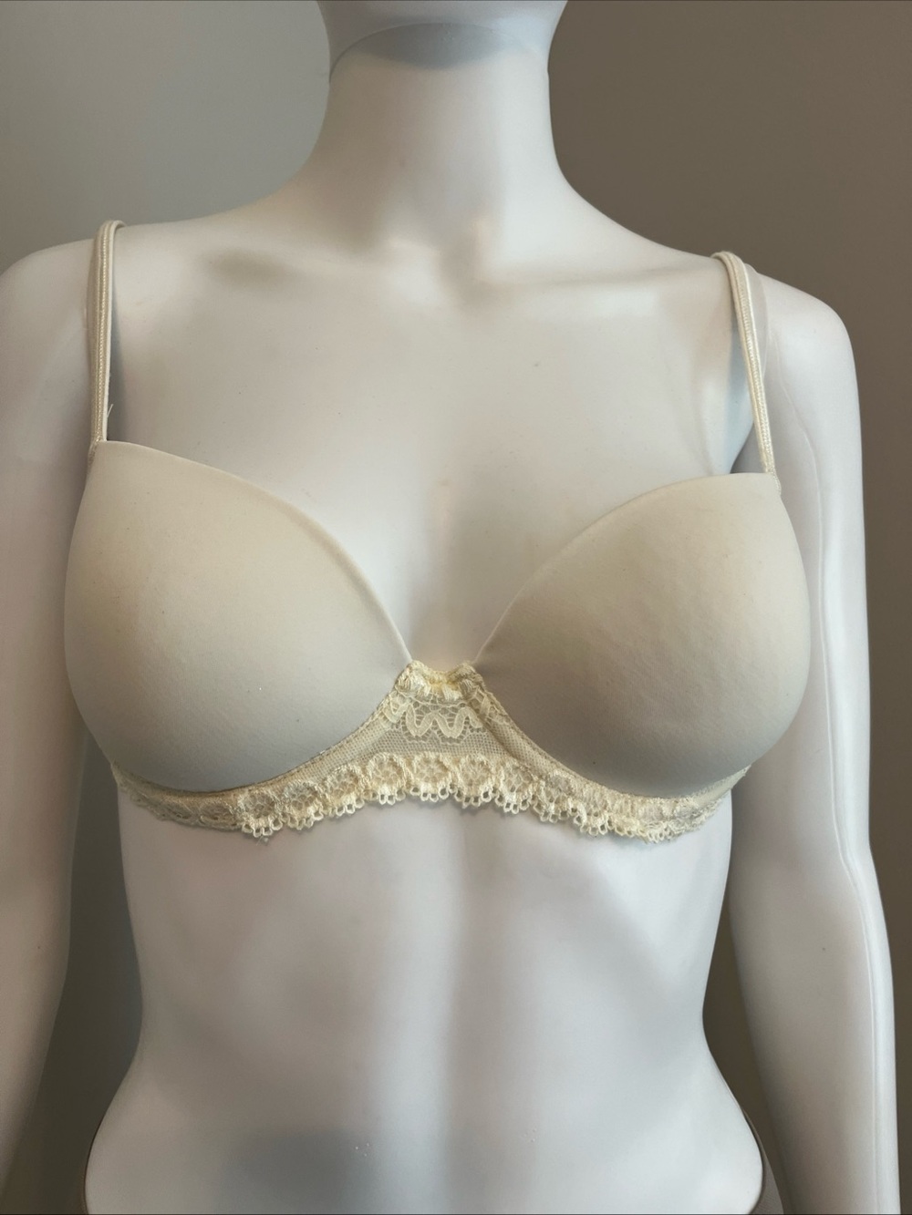 Everyday Lace Trim T-Shirt Bra - ivory 34C